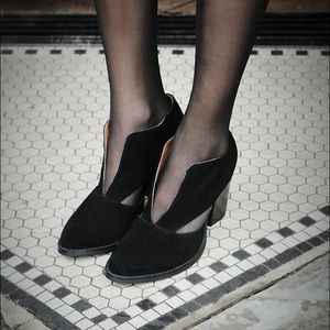 Free People Jeffrey Campbell deep v ankle boot